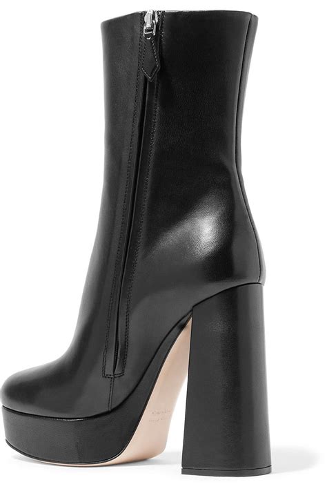 miu miu leather platform boots